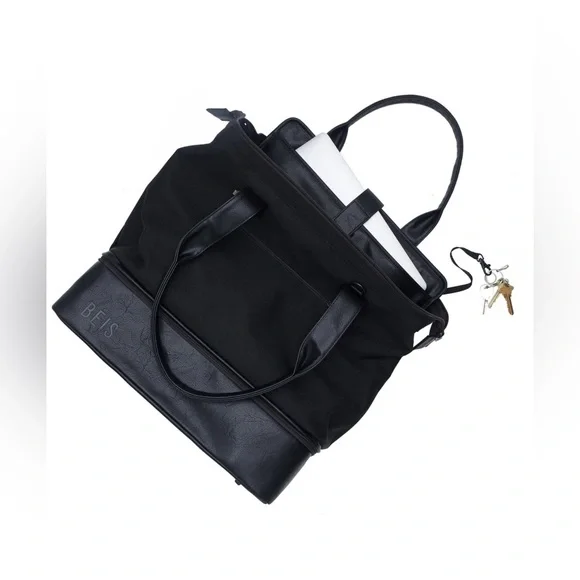 SOLD - Beis- The Convertible Mini Weekender in Black - Picture 7 of 7